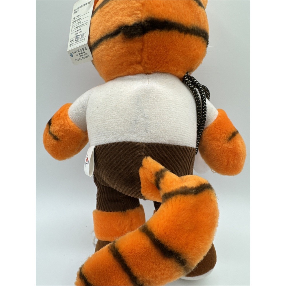 Rare 1988 Seoul Olympics Hodori Tiger Plush Joyful Korea Mascot NWT 10.5" - Picture 9 of 14